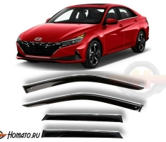 Ветровик с хромом ELANTRA 2021