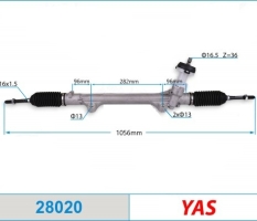 Рулевая рейка Hyundai KIA I30 12> Cerato K3 12-16 YAS
